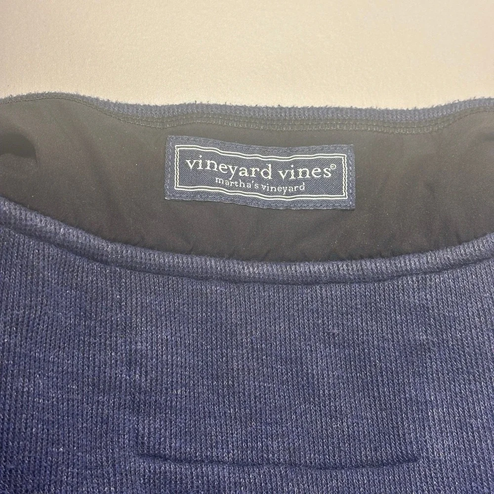 Vineyard Vines Pullover XL Mens Blue 1/4 Zip Fleece Long Sleeve Preppy Casual - Picture 10 of 11